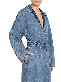 Spiral Maxi Trench Coat