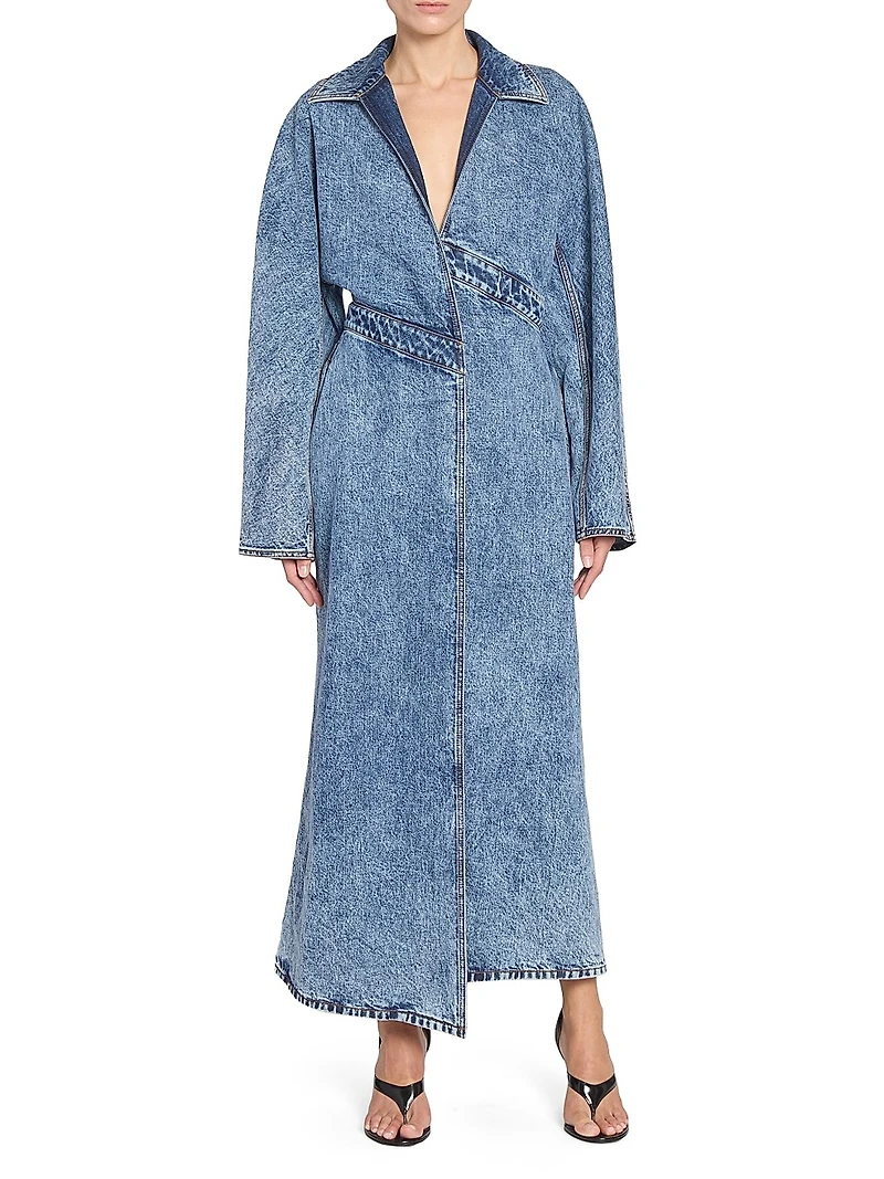 Spiral Maxi Trench Coat