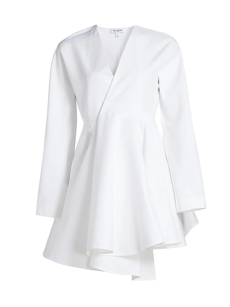 Asymmetrical Cotton Minidress