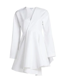 Asymmetrical Cotton Minidress