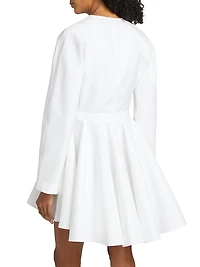 Asymmetrical Cotton Minidress