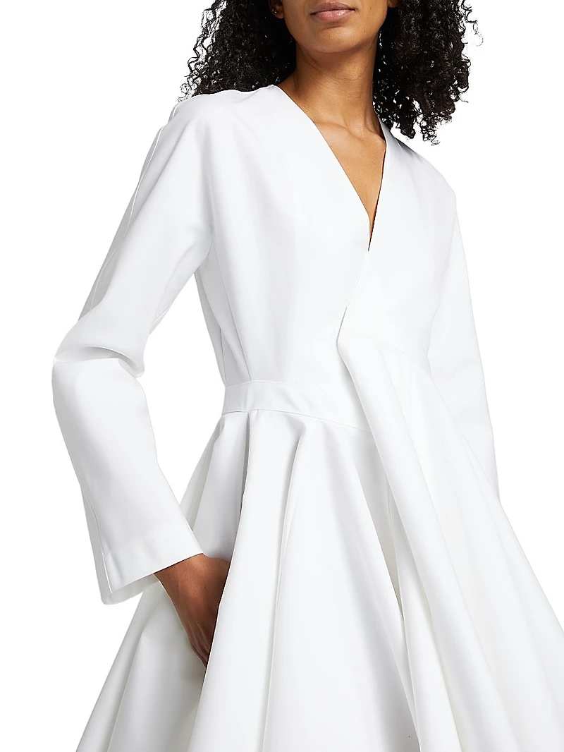 Asymmetrical Cotton Minidress