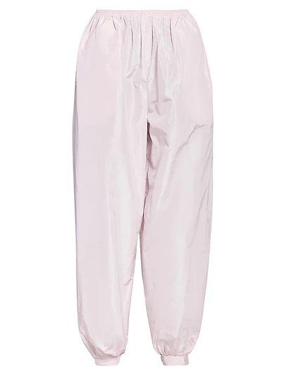 Silk Balloon-Leg Trousers