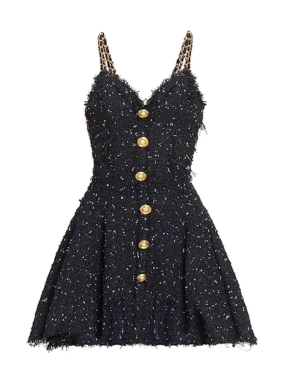 Tweed A-Line Minidress