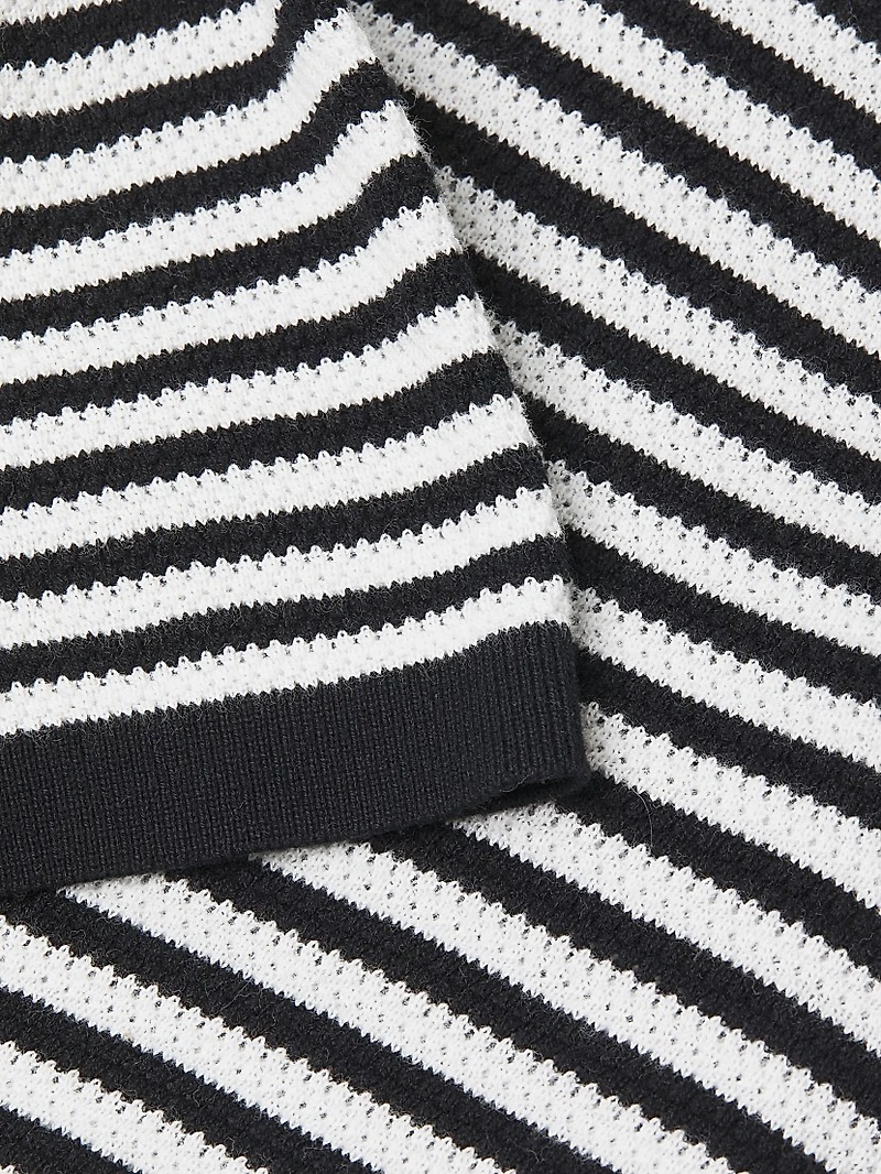 Textured Cotton Knit Polo Shirt