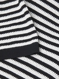Textured Cotton Knit Polo Shirt