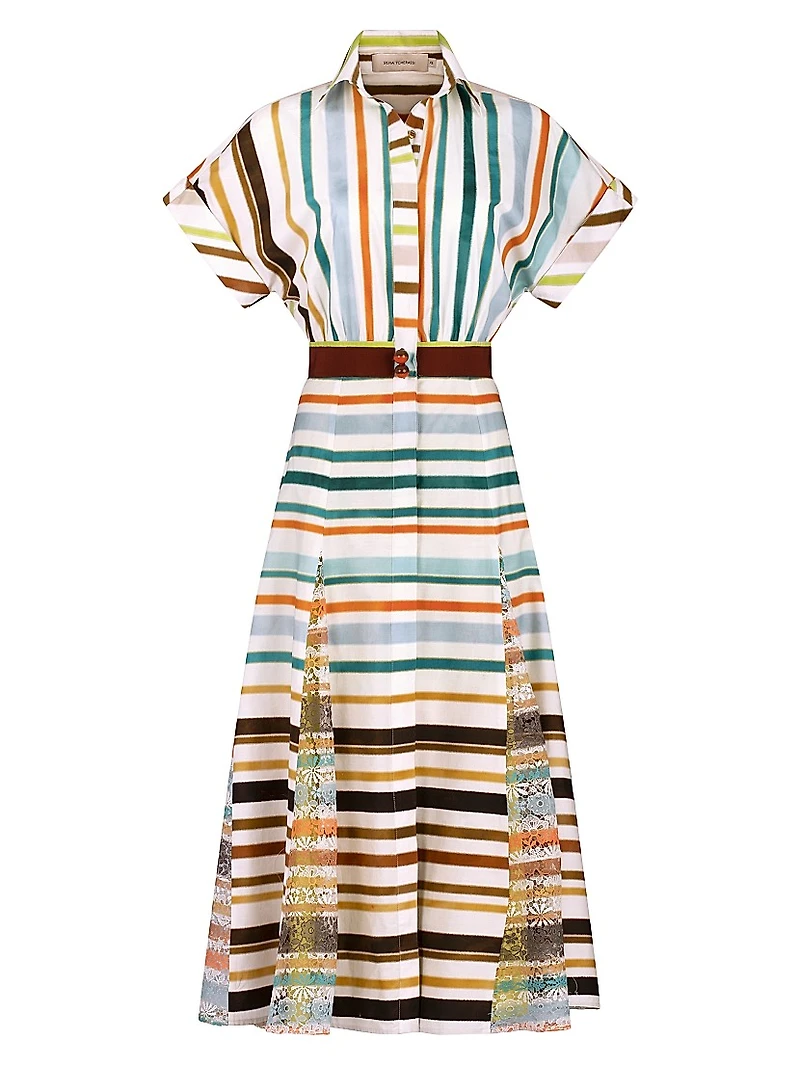 Odila Stripe Cotton Shirtdress