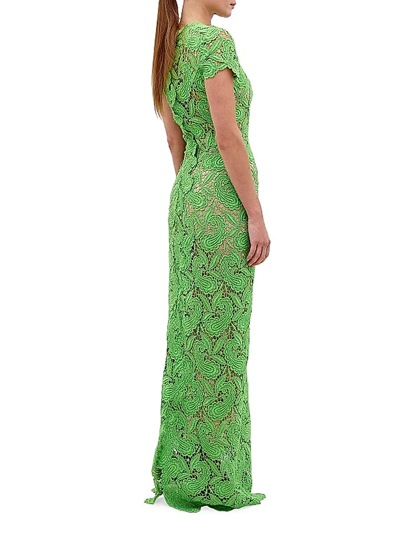 Roxanna Lace Column Gown
