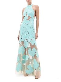 Mab Lace Tulle A-line Gown