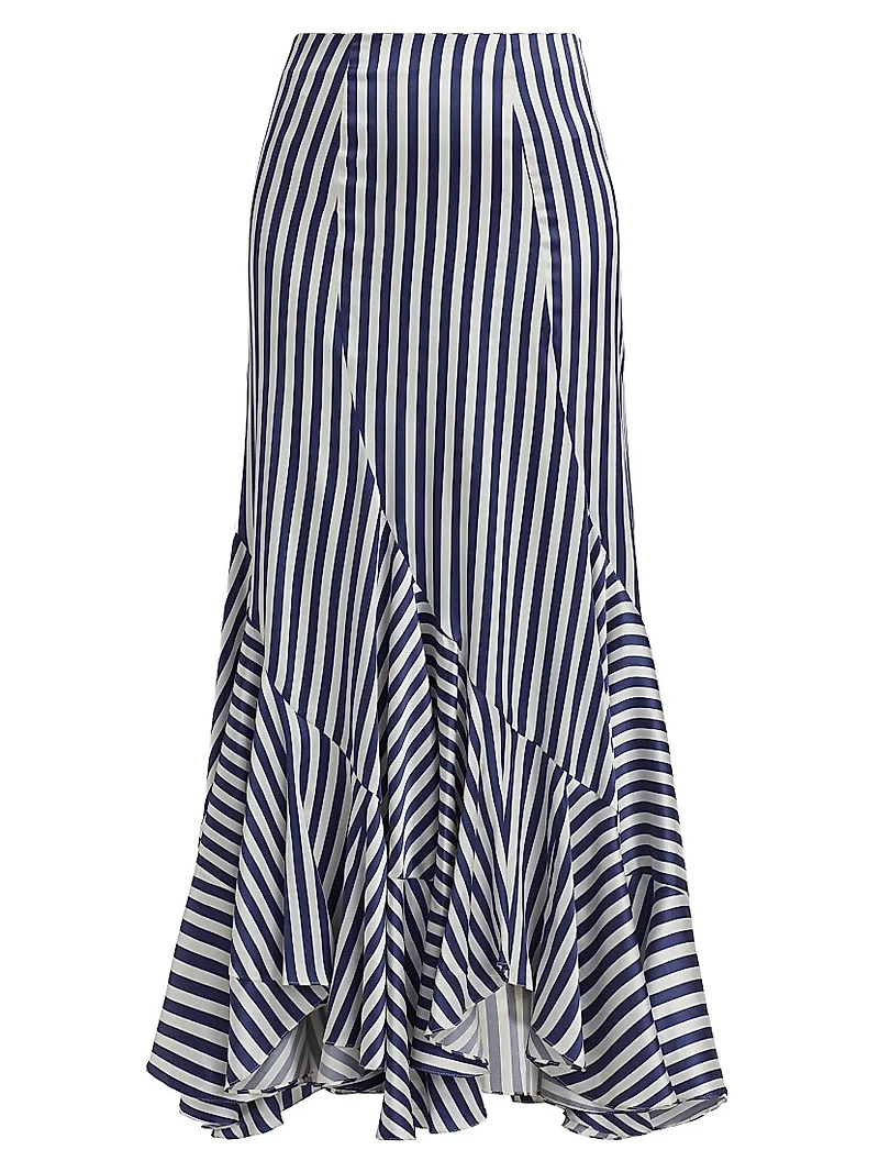 Florina Stripe Flounce Skirt