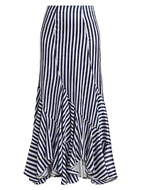 Florina Stripe Flounce Skirt