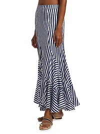 Florina Stripe Flounce Skirt