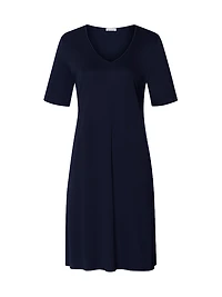 V-Neck Cotton & Silk Nightgown