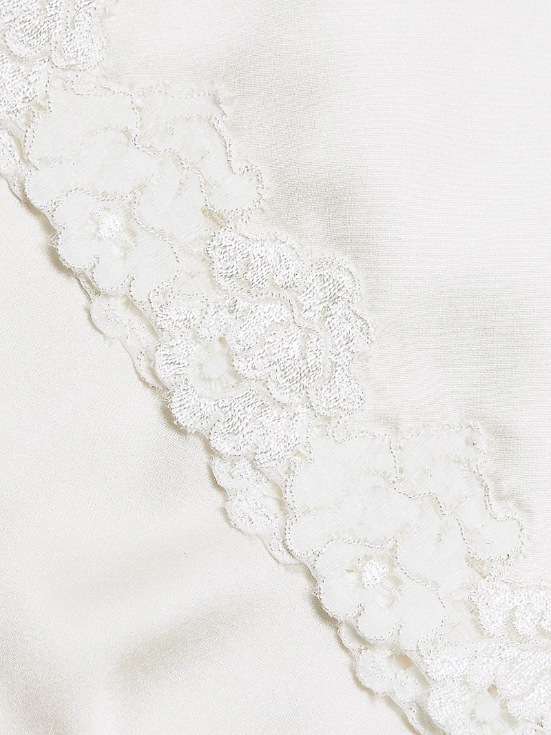 Rose Parfait Silk-Lace Shorts