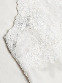 Rose Parfait Lace-Trimmed Silk Chemise