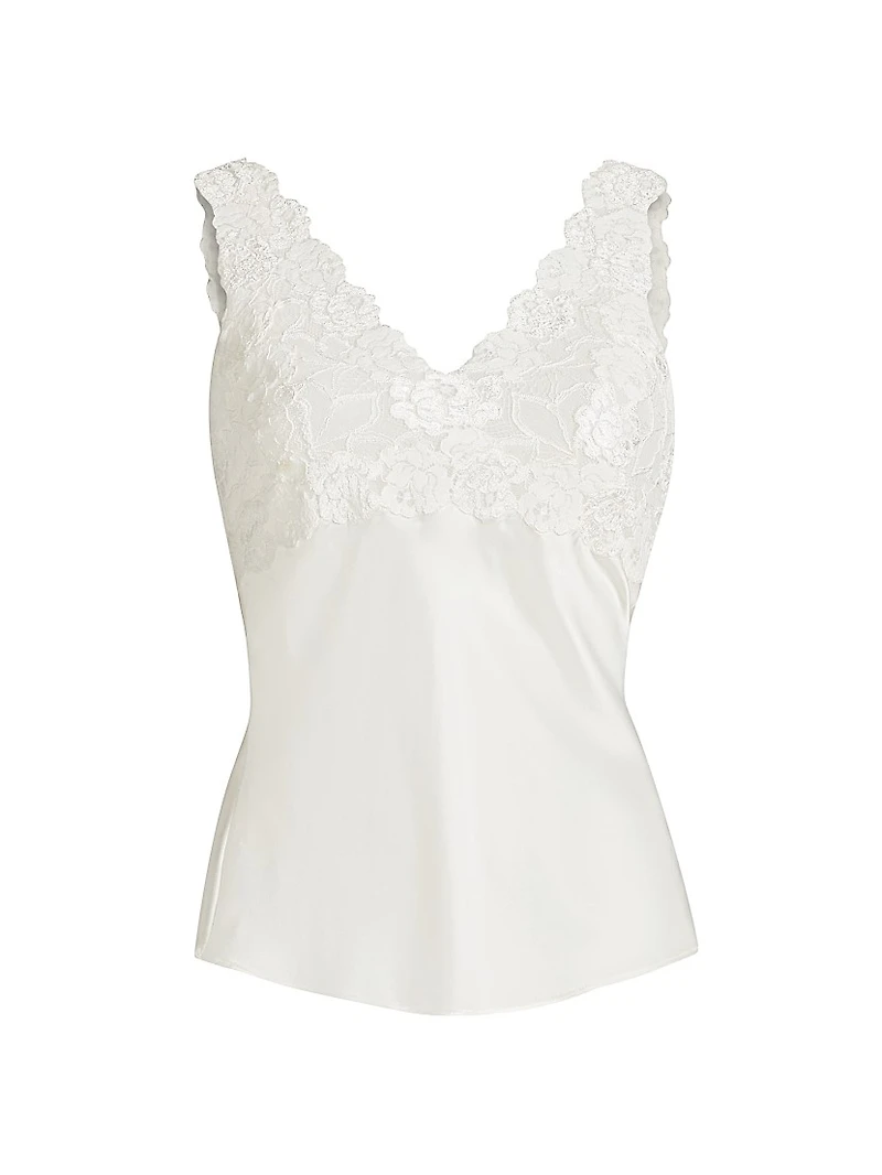 Rose Parfait Silk-Lace Camisole