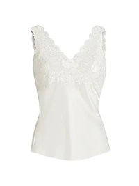 Rose Parfait Silk-Lace Camisole