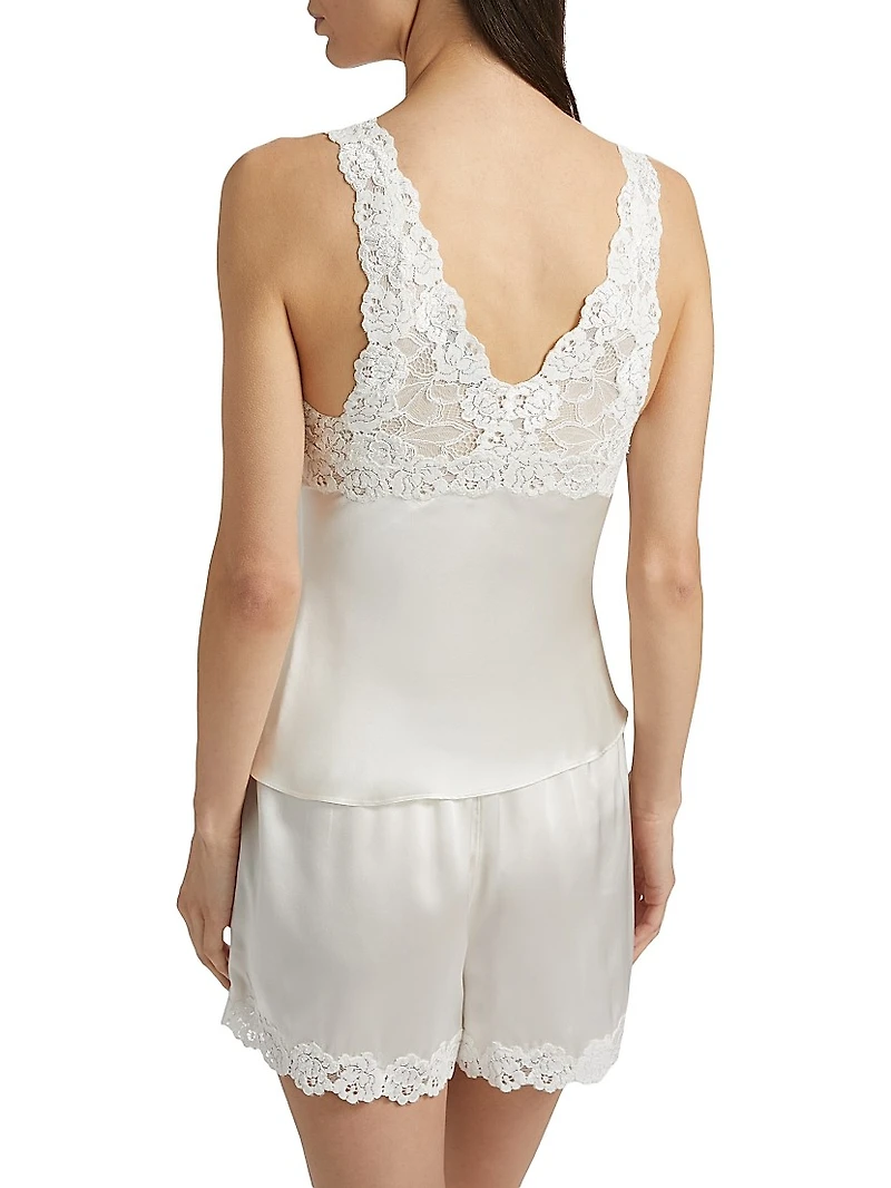 Rose Parfait Silk-Lace Camisole
