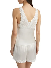 Rose Parfait Silk-Lace Camisole