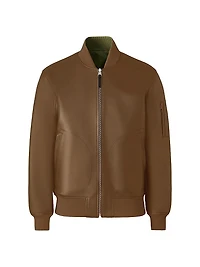 Easton Reversible Leather Bomber Jacket