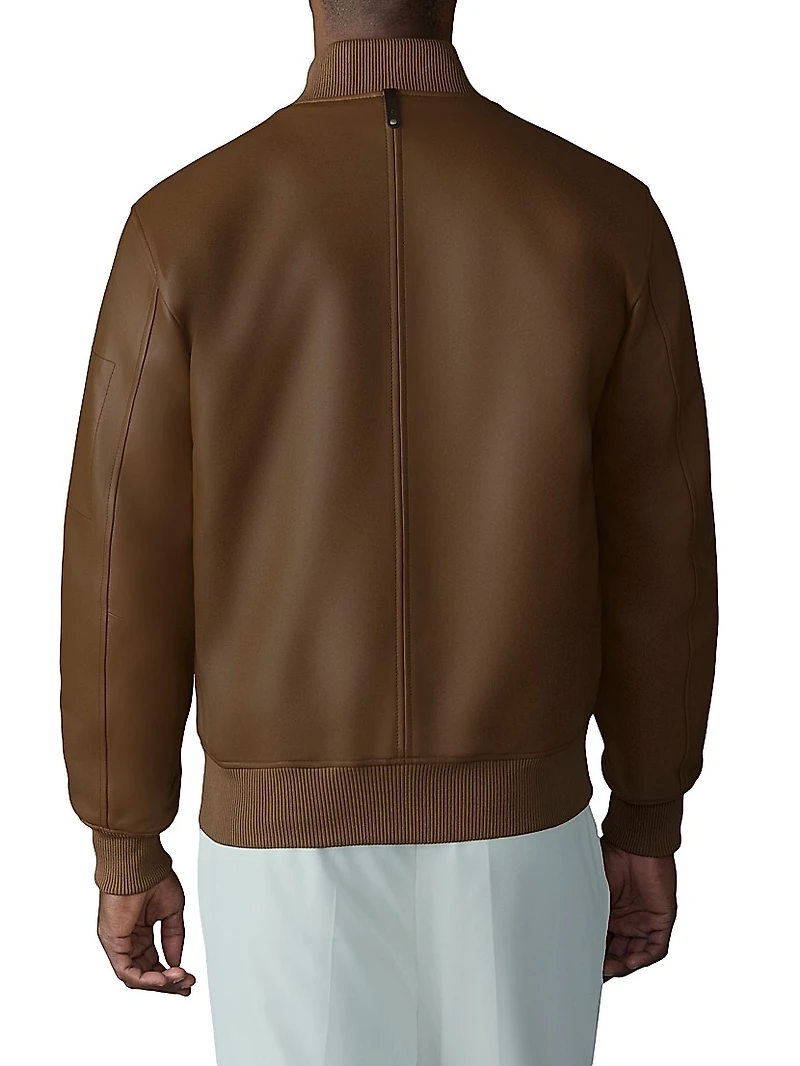 Easton Reversible Leather Bomber Jacket