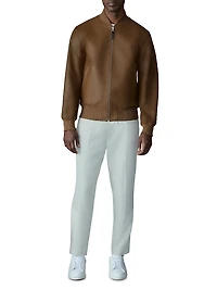 Easton Reversible Leather Bomber Jacket