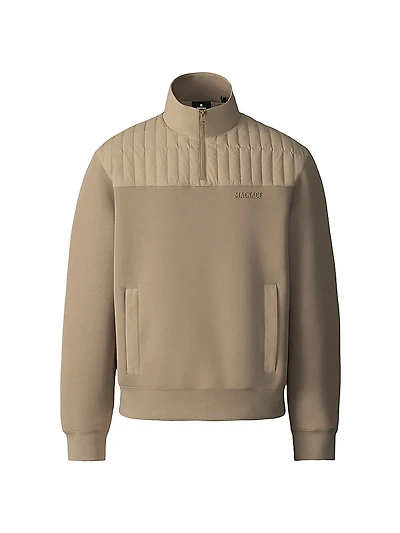 Corey Hybrid Down Quarter-Zip Sweater
