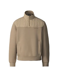 Corey Hybrid Down Quarter-Zip Sweater