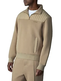 Corey Hybrid Down Quarter-Zip Sweater