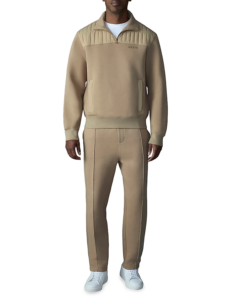 Corey Hybrid Down Quarter-Zip Sweater