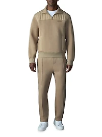 Corey Hybrid Down Quarter-Zip Sweater