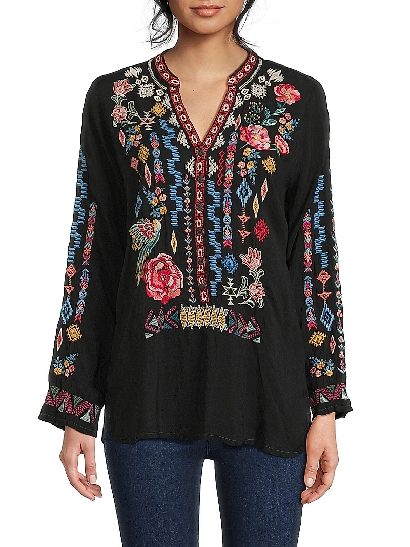 Sarah Embroidered Blouse