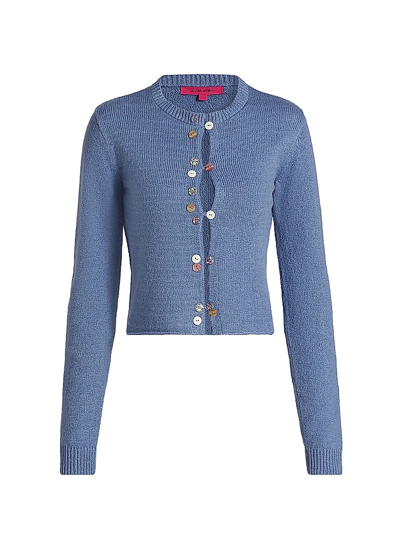 Nora Lite Cotton Crewneck Cardigan