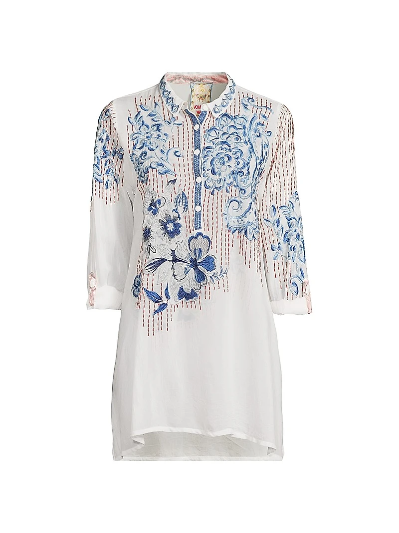 Gilani Floral Embroidered Shirt