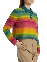 The Blurry Stripe Rugby Cashmere & Cotton Sweater