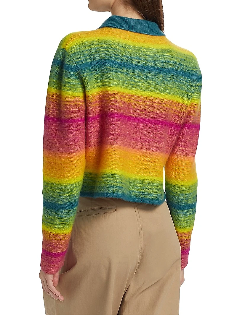 The Blurry Stripe Rugby Cashmere & Cotton Sweater