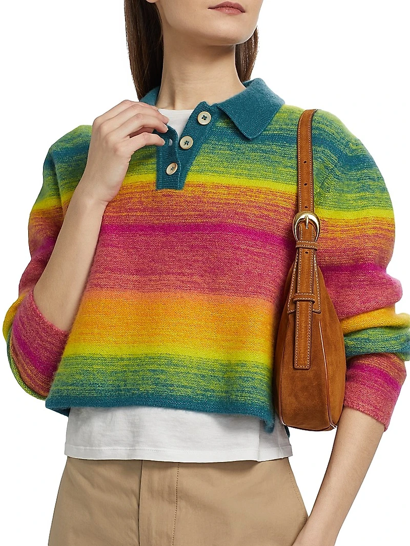 The Blurry Stripe Rugby Cashmere & Cotton Sweater