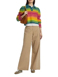 The Blurry Stripe Rugby Cashmere & Cotton Sweater