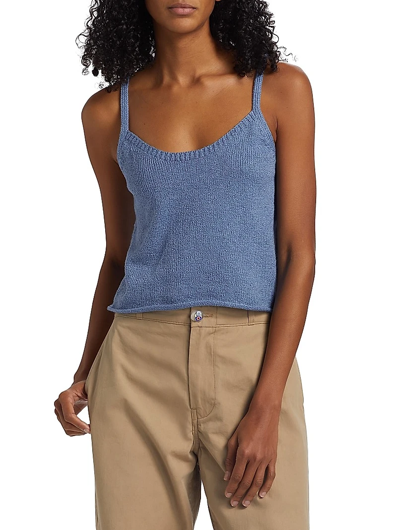 Nora Lite Cotton Scoopneck Camisole Top