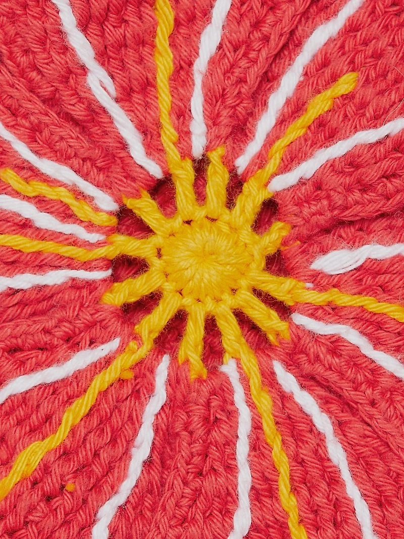 Crochet Flower Cotton Sweater