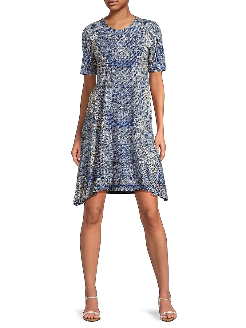 The Janie Favorite Paisley Knee-Length Dress