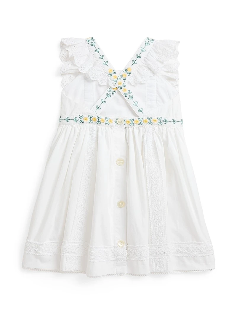Baby Girl's Embroidered Eyelet Dress