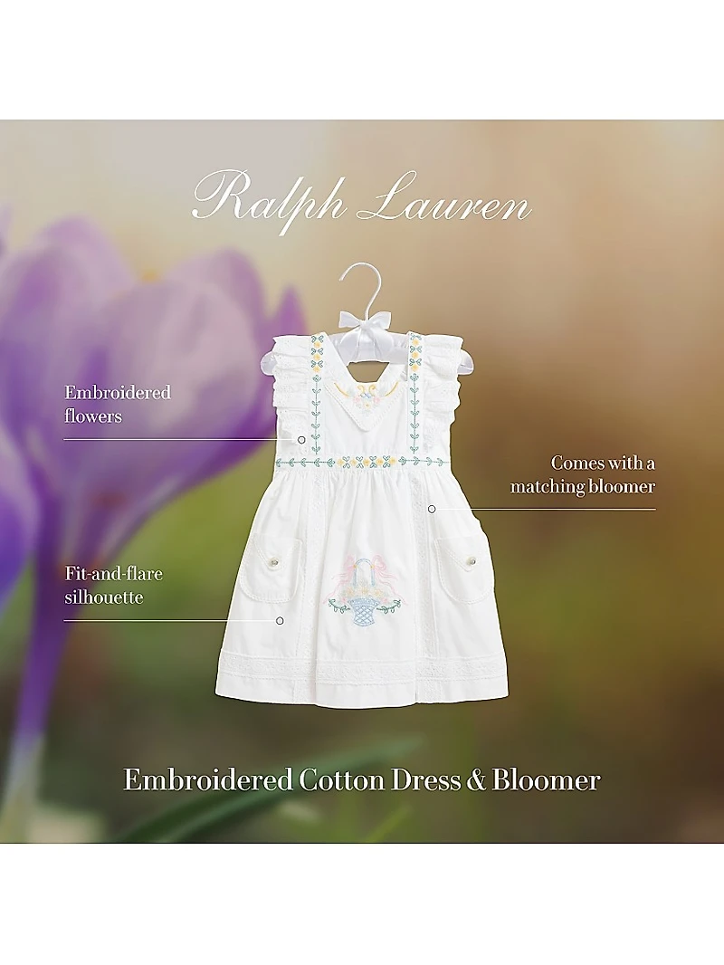 Baby Girl's Embroidered Eyelet Dress