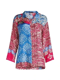 Audrey Floral Silk Shirt