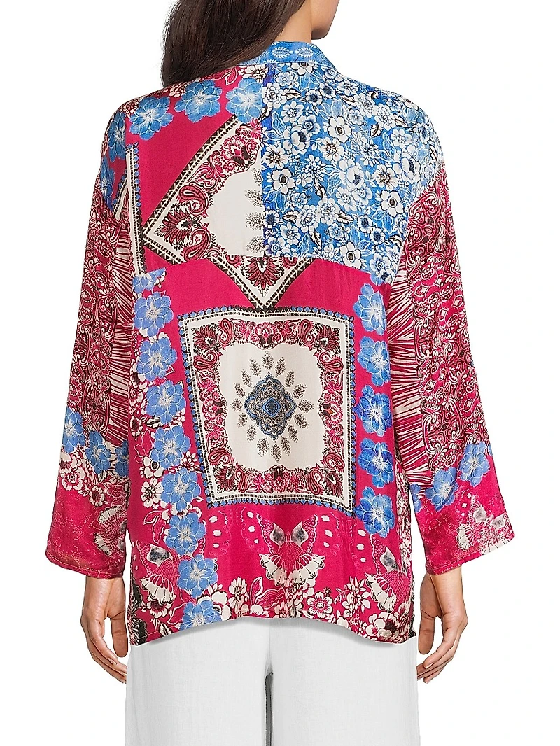 Audrey Floral Silk Shirt