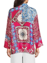 Audrey Floral Silk Shirt