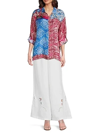 Audrey Floral Silk Shirt