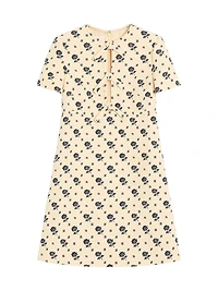 Short Dress in Crepe Couture