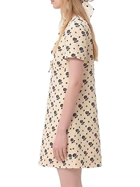 Short Dress in Crepe Couture