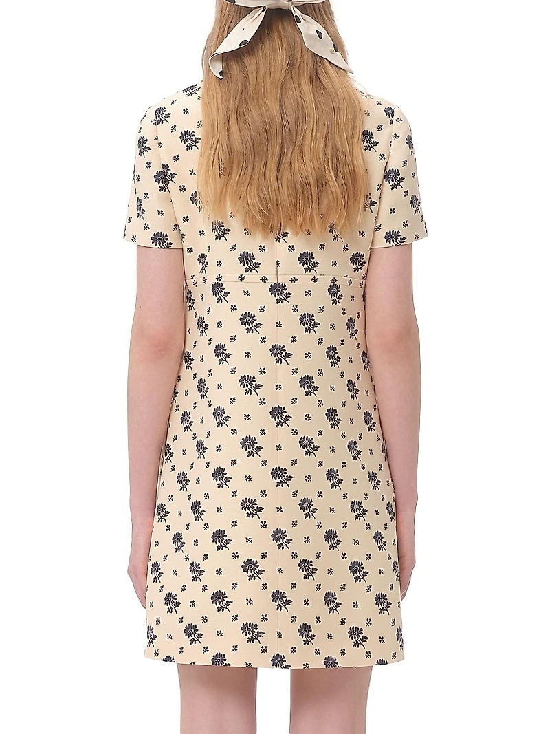 Short Dress in Crepe Couture